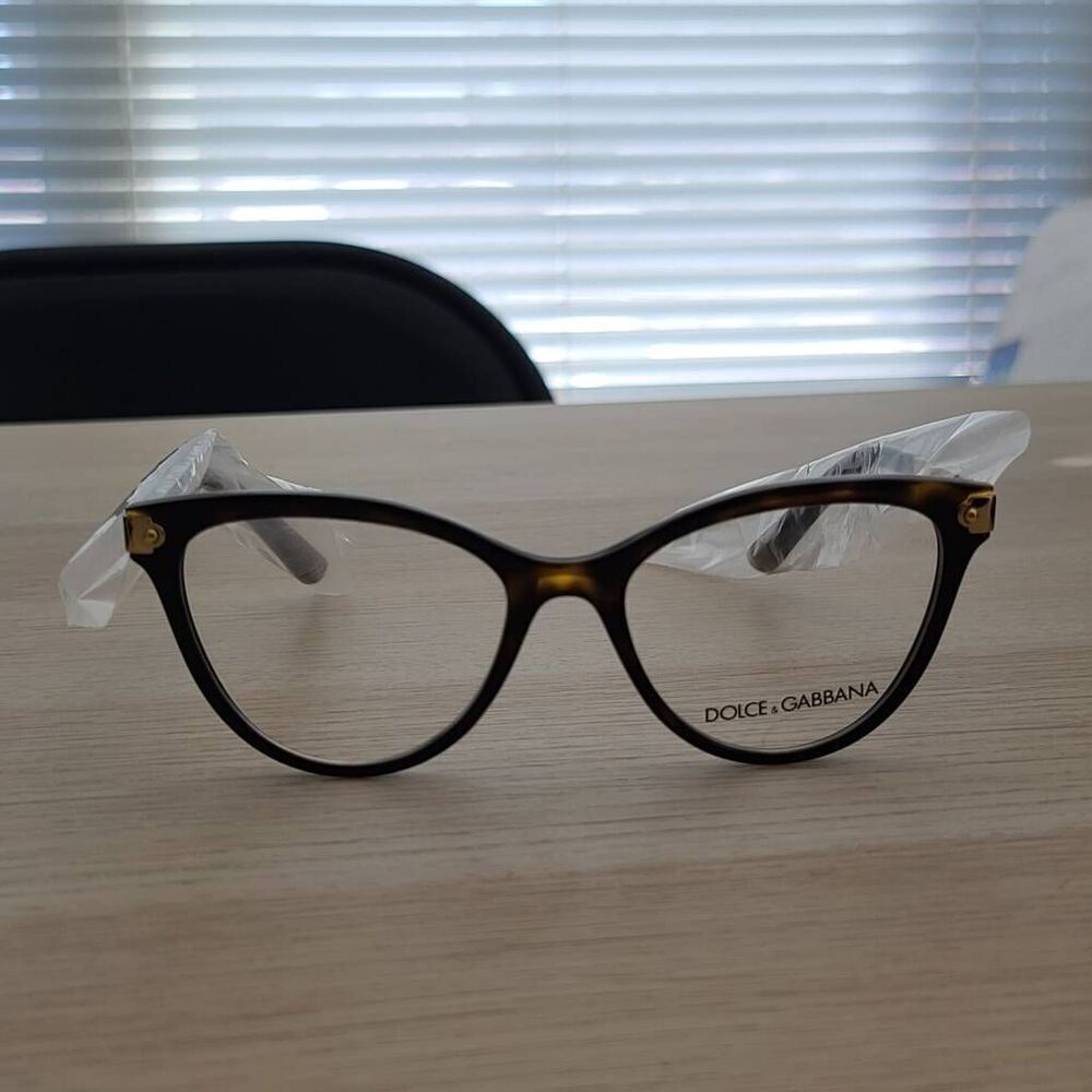 Dolce & Gabbana DG5042 502 Havana Cat Eye Eyeglasses Frames 52-17-140 NWT